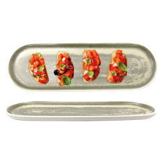 CULINARO IVY WHITE Platou portelan 38x13x2,5cm