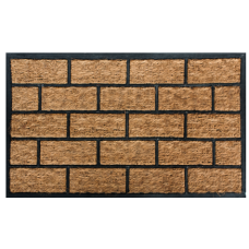 Stergator intrare RAKI cauciuc si fibra nuca de cocos 75x45cm