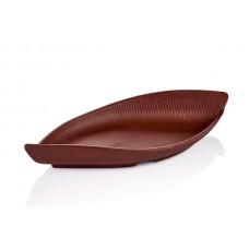 Platou servire RAKI TERRA GONDOLA, 35,6x15,8xh5,9cm, melamina maro