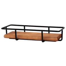 Stand prezentare bufet dreptunghiular, metal/lemn, RAKI, 33x12xh6cm