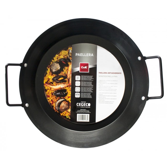 Tigaie paella cu manere COK strat antiaderent 30xh4cm