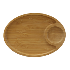Platou bambus oval RAKI 28x20x2,1cm pentru prezentare, servire