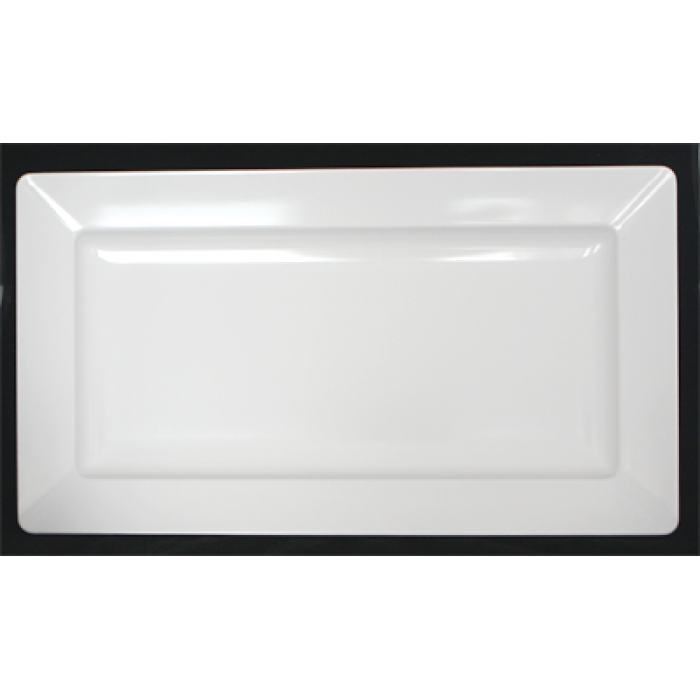 Platou bufet melamina servire RAKI, 65,5x37cm, dreptunghiular, alb