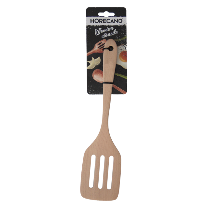 Spatula perforata din lemn RAKI 30x7,5cm