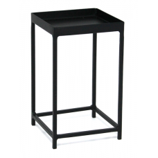 Stand metalic patrat pentru bufet RAKI, 12x12xh20cm, negru