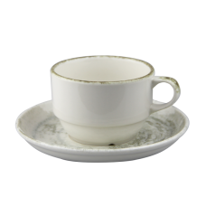 GURAL REACTIVE Ceasca cu farfurioara portelan 230ml pentru ceai (GBSEO02CT99TPK39)