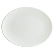 Platou oval portelan BONNA IRIS WHITE 36x28cm (IRS WH MOV 36OV)