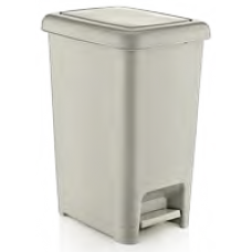 Cos de gunoi cu pedala dreptunghiular SLIM 15lt MN0151367 bej