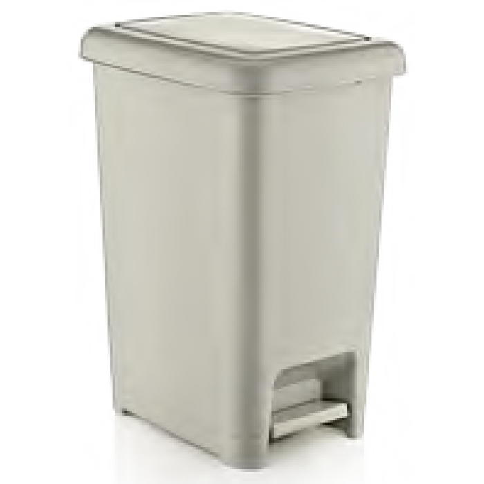 Cos de gunoi cu pedala dreptunghiular SLIM 15lt MN0151367 bej