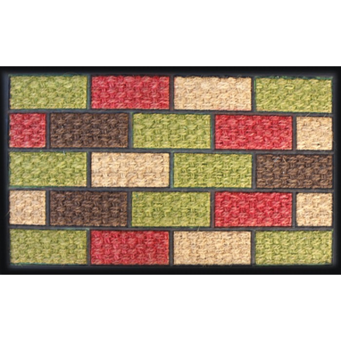 Covoras intrare RAKI din cauciuc si fibra nuca de cocos 75x45cm