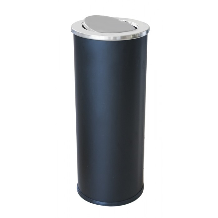 RAKI ICIKALA Cos gunoi cu capac basculant 25xh61cm negru