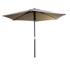 RAKI Umbrela soare cu mecanism rabatare 250 cm bej