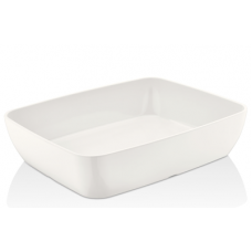 Tava universala din melamina GN 1/2 325x265x75mm, RAKI, dreptunghiulara, alba