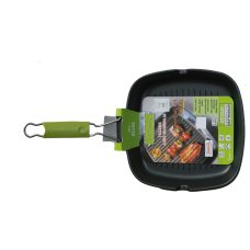 Tigaie grill ANTIK ARS 26x26xh4cm, aluminiu, strat antiaderent