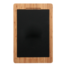 Platou ardezie cu suport bambus RAKI prezentare, servire 36x24x1,9cm