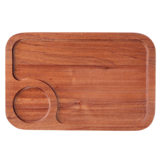 Platou servire RAKI 35x25xh1,4cm culoare lemn mahon