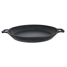 Tigaie pentru paella rotunda ANTIK ARS 38xh5cm cu manere, aluminiu, strat antiaderent