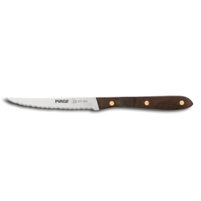 Cutit pentru steak si friptura, otel inoxidabil PIRGE PRO 2001, 12cm, maner lemn