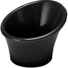 Bol oblic melamina RAKI, D7,5xh6cm, negru