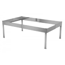 Suport reglabil din inox pentru tavi gastronorm, RAKI, 53x32,5xh7cm, argintiu