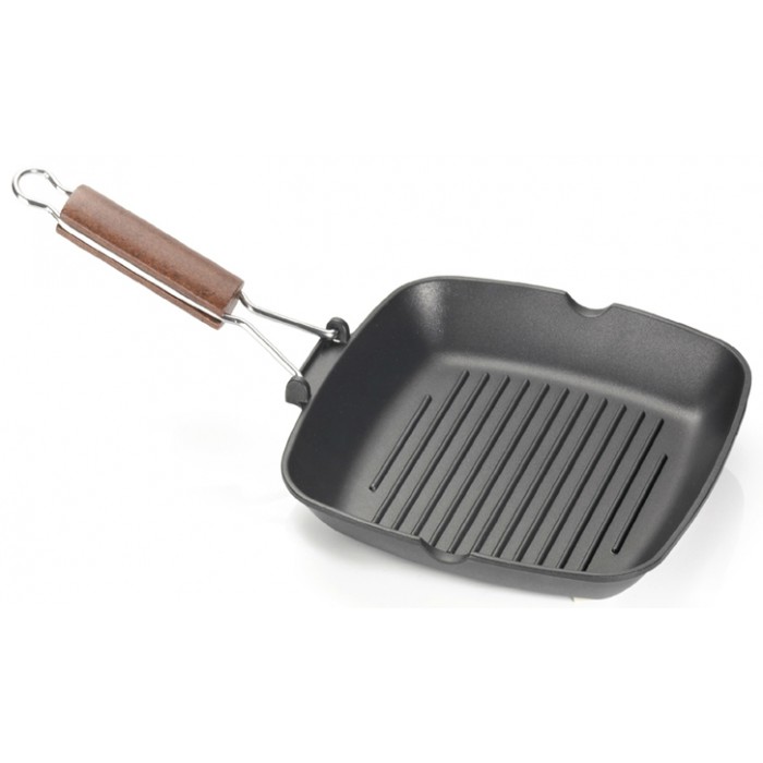 Tigaie grill ANTIK ARS 20x20x3,5cm, aluminiu, strat antiaderent 