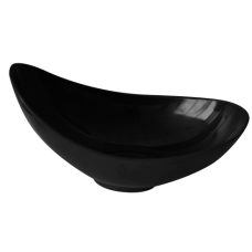 Bol oval melamina RAKI UATA, 36x22xh11-17cm, negru