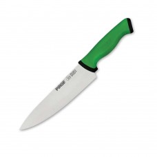 Cutitul bucatarului profesional, otel inoxidabil PIRGE DUO 21cm, maner verde