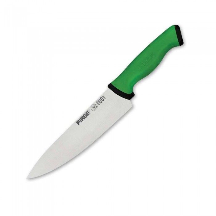 Cutitul bucatarului profesional, otel inoxidabil PIRGE DUO 21cm, maner verde