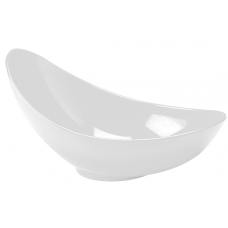 Bol oval melamina RAKI UATA, 36x22xh11-17cm, alb