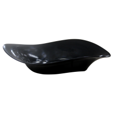 Bol melamina oval, RAKI SHATK, 80x80x20,7cm, prezentare bufet, negru