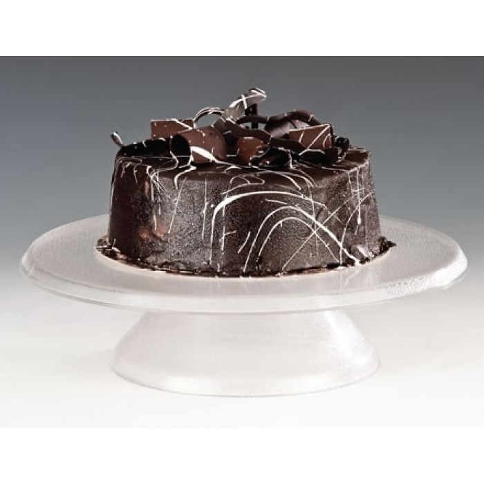 Suport rotativ ornare si prezentare tort RAKI, D30cm, policarbonat transparent