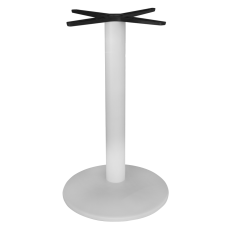 Picior, baza metalica pentru blat masa rotund sau patrat RAKI 43xh72cm alb