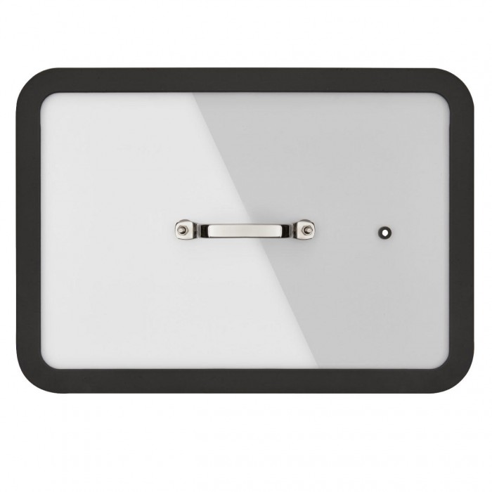 Set tava cu manere si capac, din inox INOXRIV PREMIUM 36x25xh8cm