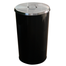 RAKI ICIKALA Cos gunoi cu capac inox 46l 36x36xh60cm negru
