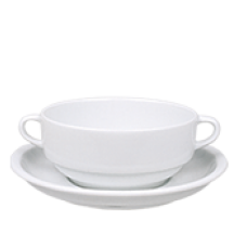 GURAL ENTERNASYONAL Bol supa 12cm 380ml, cu farfurioara 17cm (EO 12 KS/EO 17 KT)