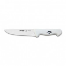 Cutit profesional pentru carne N2, otel inoxidabil PIRGE PRO 2001, 16,5cm, maner alb