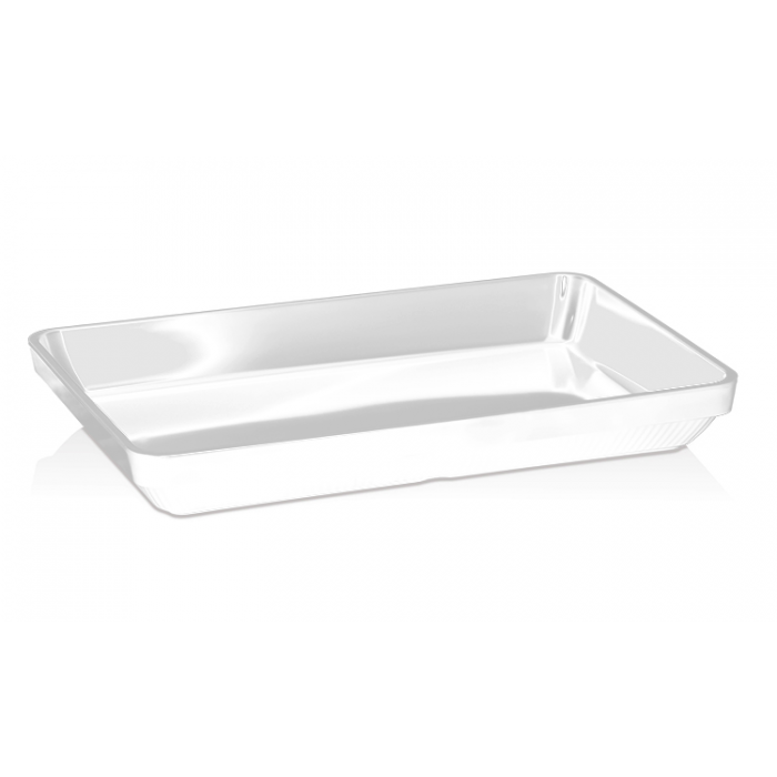 Platou bufet dreptunghiular RAKI, 36x24xh5cm, din melemina, alb