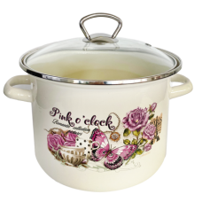 RAKI PINK OF TIME Oala emailata cu capac yena 3LT