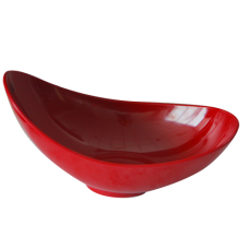 Bol oval melamina RAKI UATA, 36x22xh11-17cm, rosu