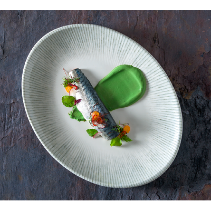 Farfurie ovala din portelan BONNA IRIS 36x28cm (IRS MOV 36OV)