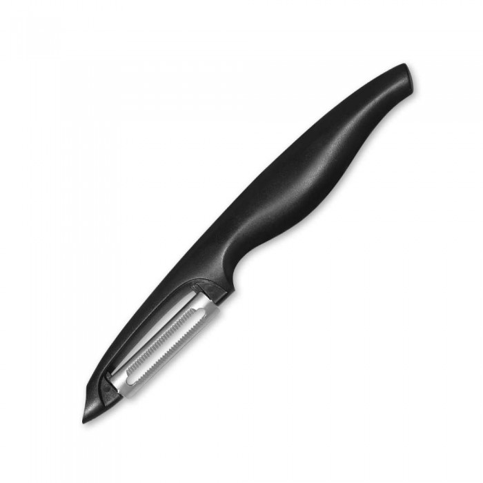 Set 6 piese, 4 cutite profesionale, ustensila de curatat cartofi si husa PIRGE ECCO