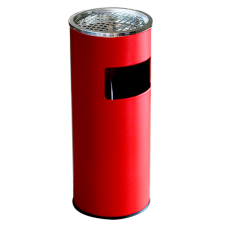 RAKI ICIKALA Cos gunoi cu scrumiera de exterior 18l 25xh60cm rosu