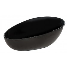 Bol melamina oblic forma ou, RAKI, 36x24xh8-14cm, negru