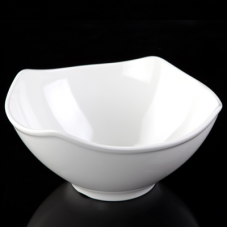 Bol melamina patrat RAKI, 36x36xh17cm, alb