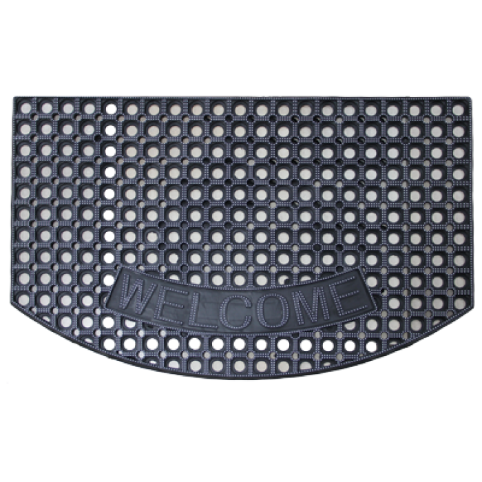 Covor intrare RAKI cauciuc 80x50cm argintiu