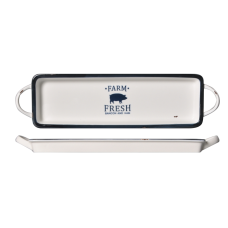 Platou portelan CULINARO HAPPY FARM 42x11xh3cm dreptunghiular