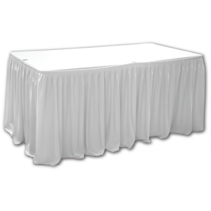 Fusta de masa dreptunghiulara CULINARO 244x76xh74cm catering, evenimente, alba, L 640cm 