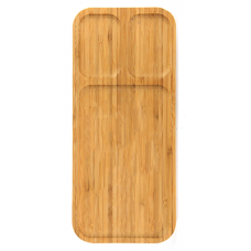 Platou din bambus RAKI 32,2x13,8xh1,9cm cu 3 compartimente