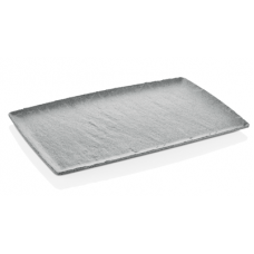 Platou din melamina, aspect ardezie gri, RAKI, GN 1/1 53x32,5cm