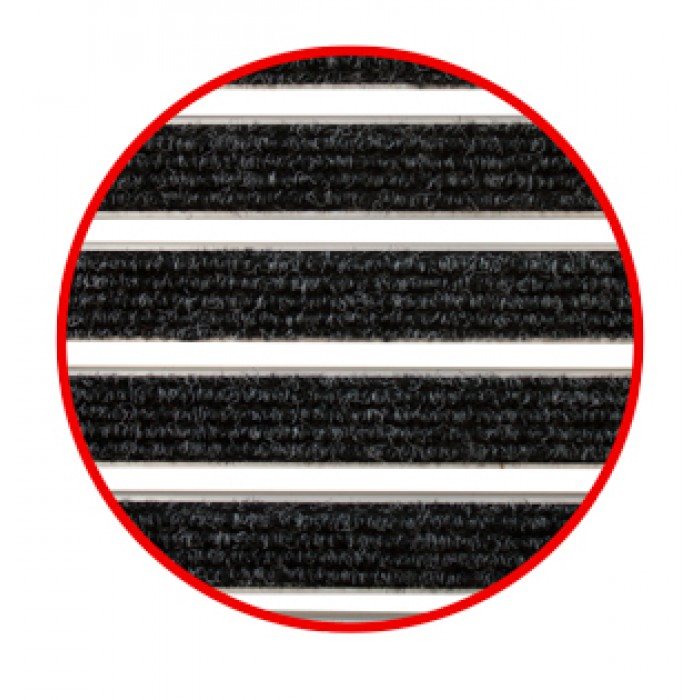 Stergator intrare profesional RAKI PROMAT 80x51cm textil cu rama aluminiu